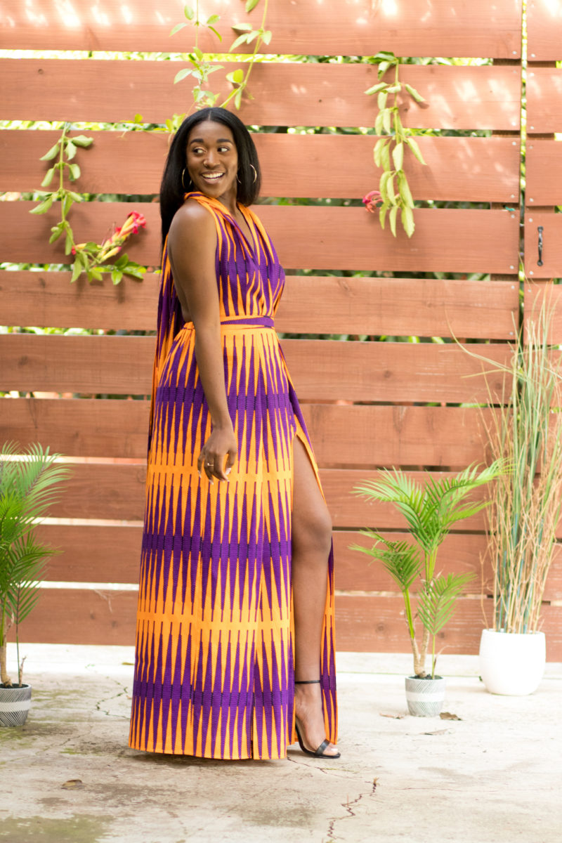 DIY Double Front Slit Infinity Dress - Montoya Mayo