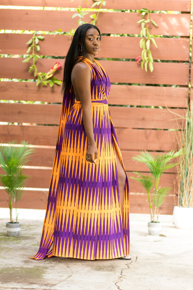 DIY Double Front Slit Infinity Dress - Montoya Mayo