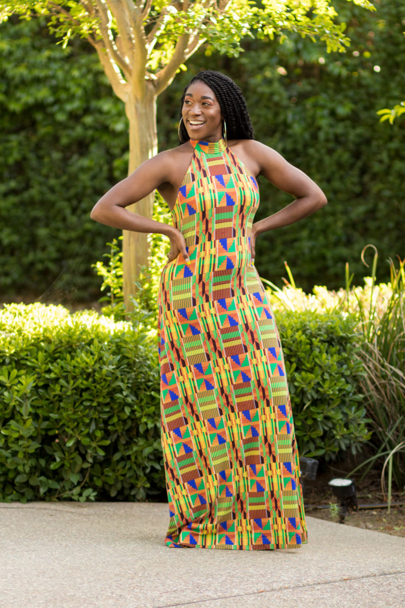 DIY Halter Knit Maxi Dress | McCall's M7593 - Montoya Mayo