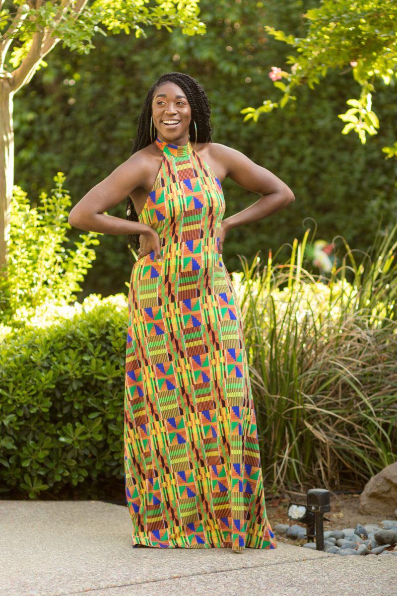 DIY Halter Knit Maxi Dress | McCall's M7593 - Montoya Mayo