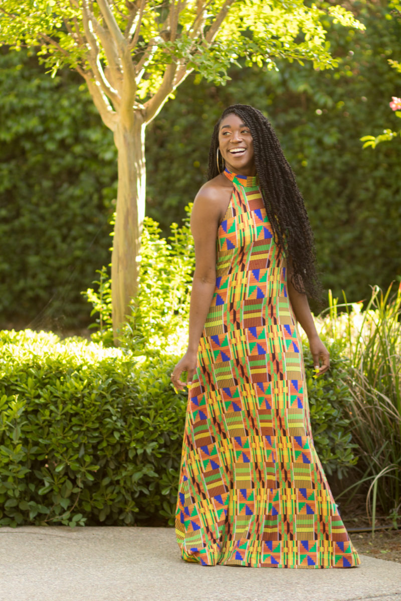 DIY Halter Knit Maxi Dress | McCall's M7593 - Montoya Mayo