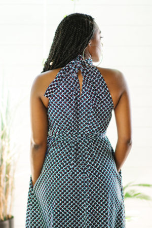 DIY Halter Maxi Dress with Ruffle Tier McCall's 7943