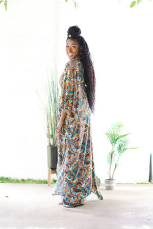 DIY Kaftan and wide leg pants resort summer spring vacation