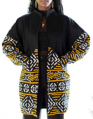 DIY African Print Duster- Long Cardigan New Look 6514 -10 - Montoya Mayo