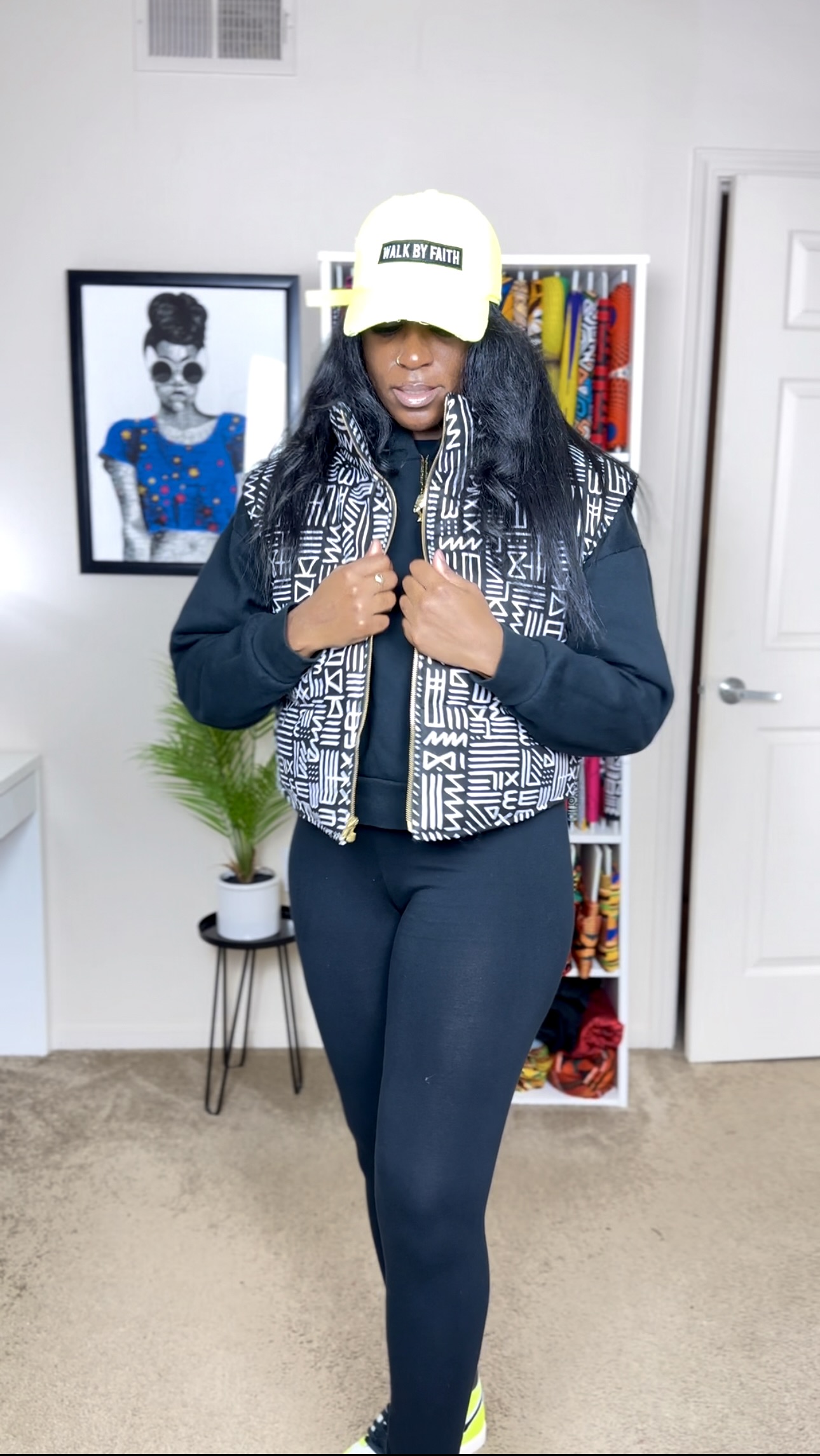DIY Sewing Cropped Puffer Vest with Pockets 