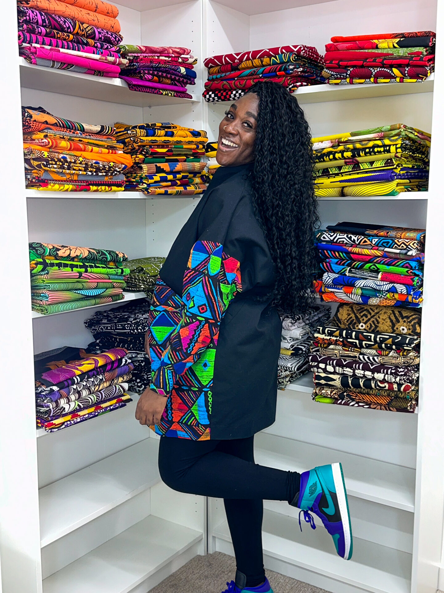 DIY Sewing Nova Coat Oversized Coat athleisure Ankara Print